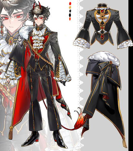 黑色禮服 Formal Fantasy Outfit / 🎨verykanashii