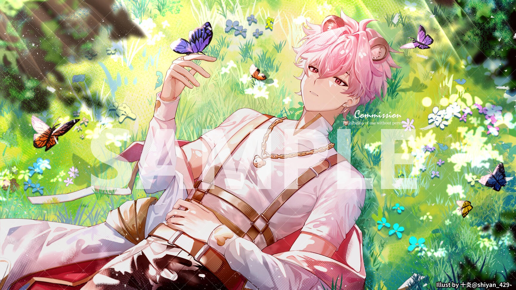 Natsu Starting Soon Scene - Live2D Motion Illustration (Layer Separation)